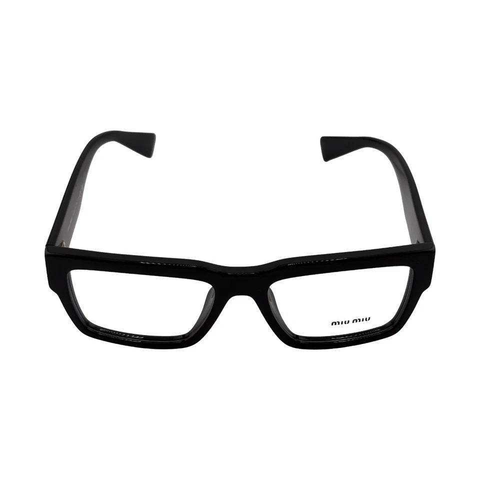 Monturas ópticas negras Miu Miu MU 02XV 52mm 17mm 140mm - 1AB-1O1 Foto 3 de 4