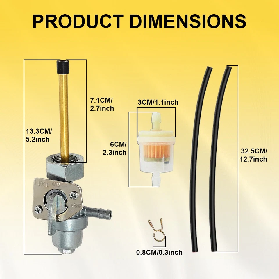 Válvula de interruptor de tanque de llave de combustible para Honda 1978-1981 XL250S 16950-393-015 OEM Foto 4 de 4