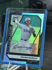 Panini Elite Extra Edition Ethan Murray #147 Autograph Duke Milwaukee Baseball
