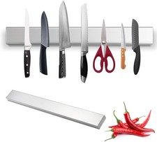 Stainless Steel Magnetic Knife Holder Fridge,16 Inch Adhesive Magnetic Strip