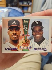 1995 Topps Baseball Mid All Star Frank Thomas Fred McGriff #156 White Sox Braves
