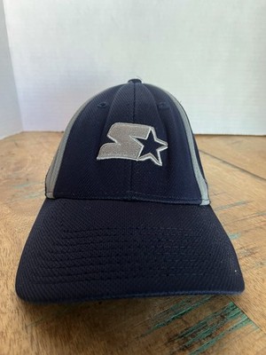 Black Starter Hat Fitted Hat Stretch Fit Adult Size OSFA Starter