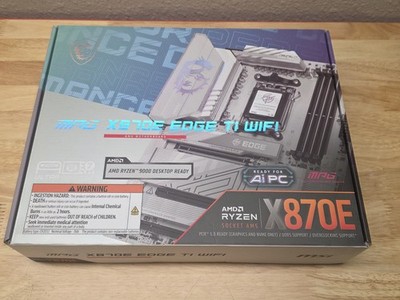 MSI MPG X870E EDGE TI WIFI AM5 ATX Motherboard   DDR5, PCIe 5.0, Wi-Fi 7