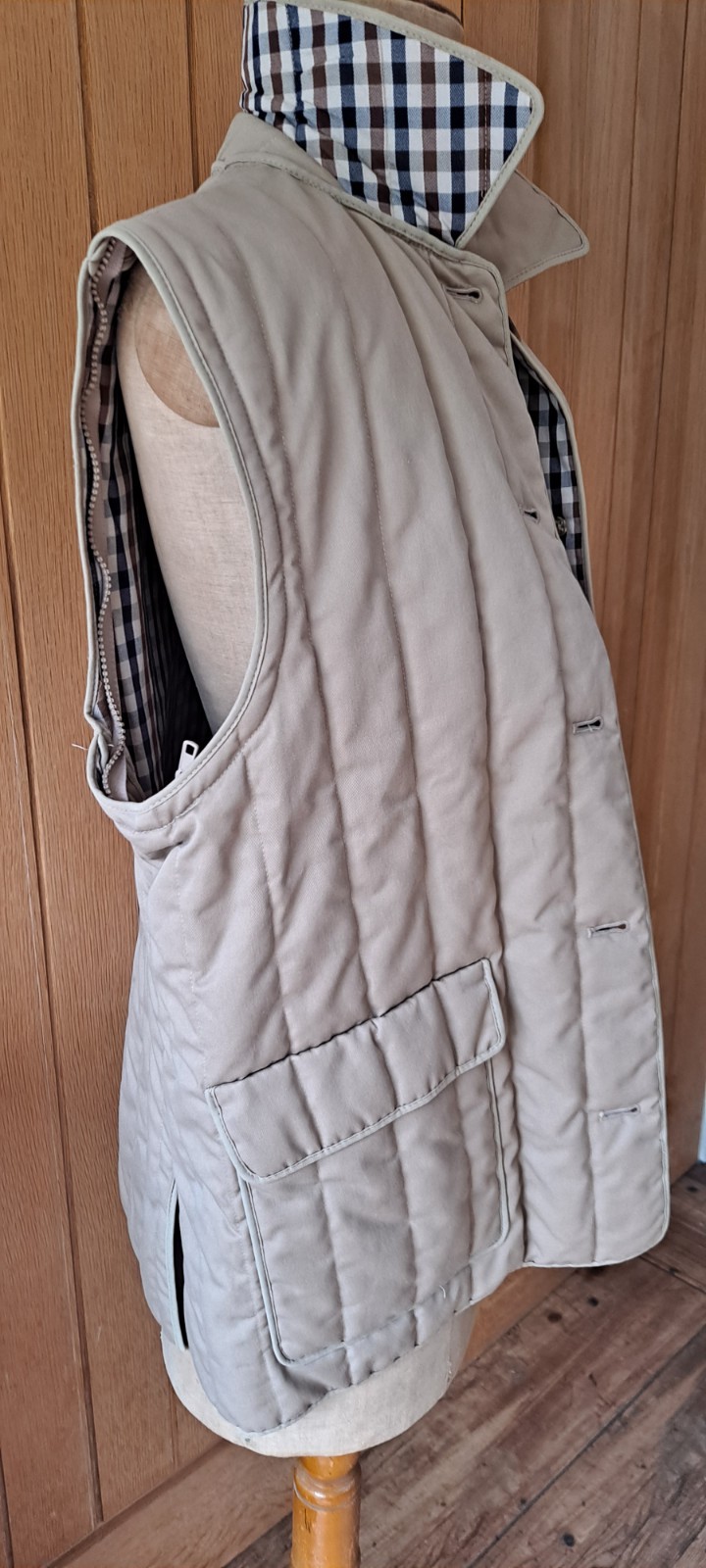 Vintage 80's Aquascutum Womens UK 12-14 2 in 1 quilted jacket/gilet image 7