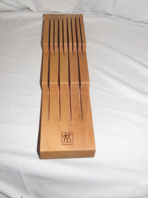 Henckels Zwilling 8 Slots In Drawer Wooden Knife Organizer