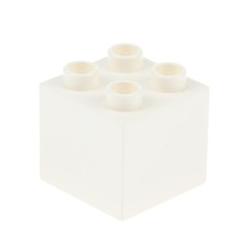 1x Lego Duplo Furniture Cabinet 2x2x1 1/2 White Drawer Light Pink 4891 4890