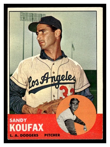 1963 Topps Baseball #210 Sandy Koufax 63TBB-02