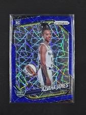 2025 Panini Prizm WNBA Aziaha James Blue Velocity Prizm Image Variation RC #141