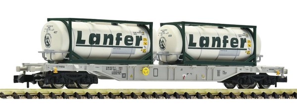 Fleischmann 6660088, Containertragwagen Lanfer, Aae, Neu & Ovp, N-image