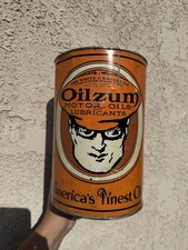 Oilzum 5 Quart Motor Oil Can Early Oilzum Oil Can Oilzum Oswald White Bagley Oil