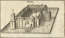 OTTWEILER - Schlossansicht - Merian - Kupferstich um 1650