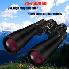 Objective Lens 25-75X70 Binoculars FMC High Power Telescope Light Night Vision