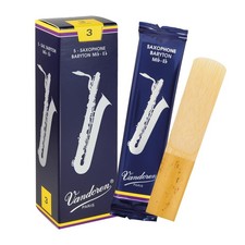 Vandoren SR243 Bari Sax Traditional Reeds Strength 3; Box of 5 WOOD