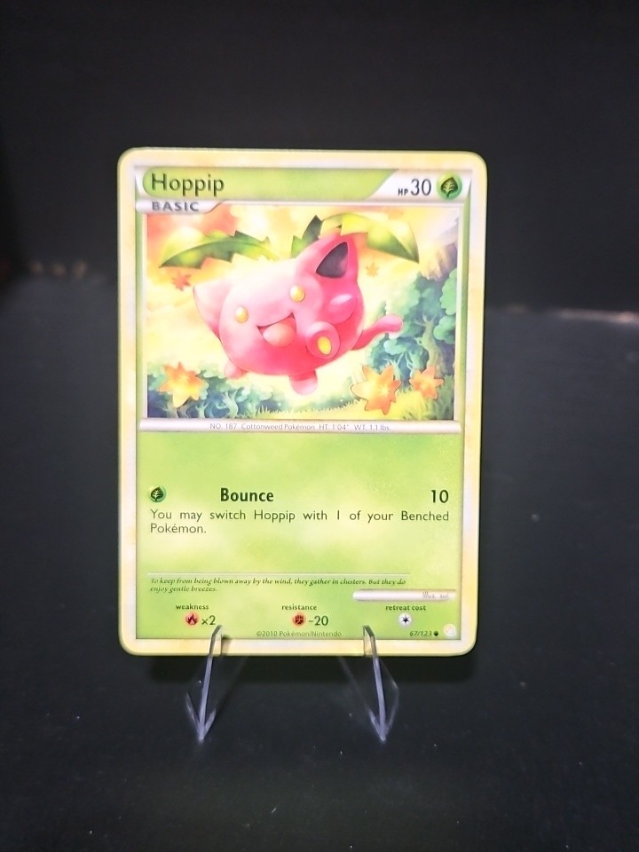 Pokemon - Hoppip - 67/123 - Common - HeartGold SoulSilver - NM