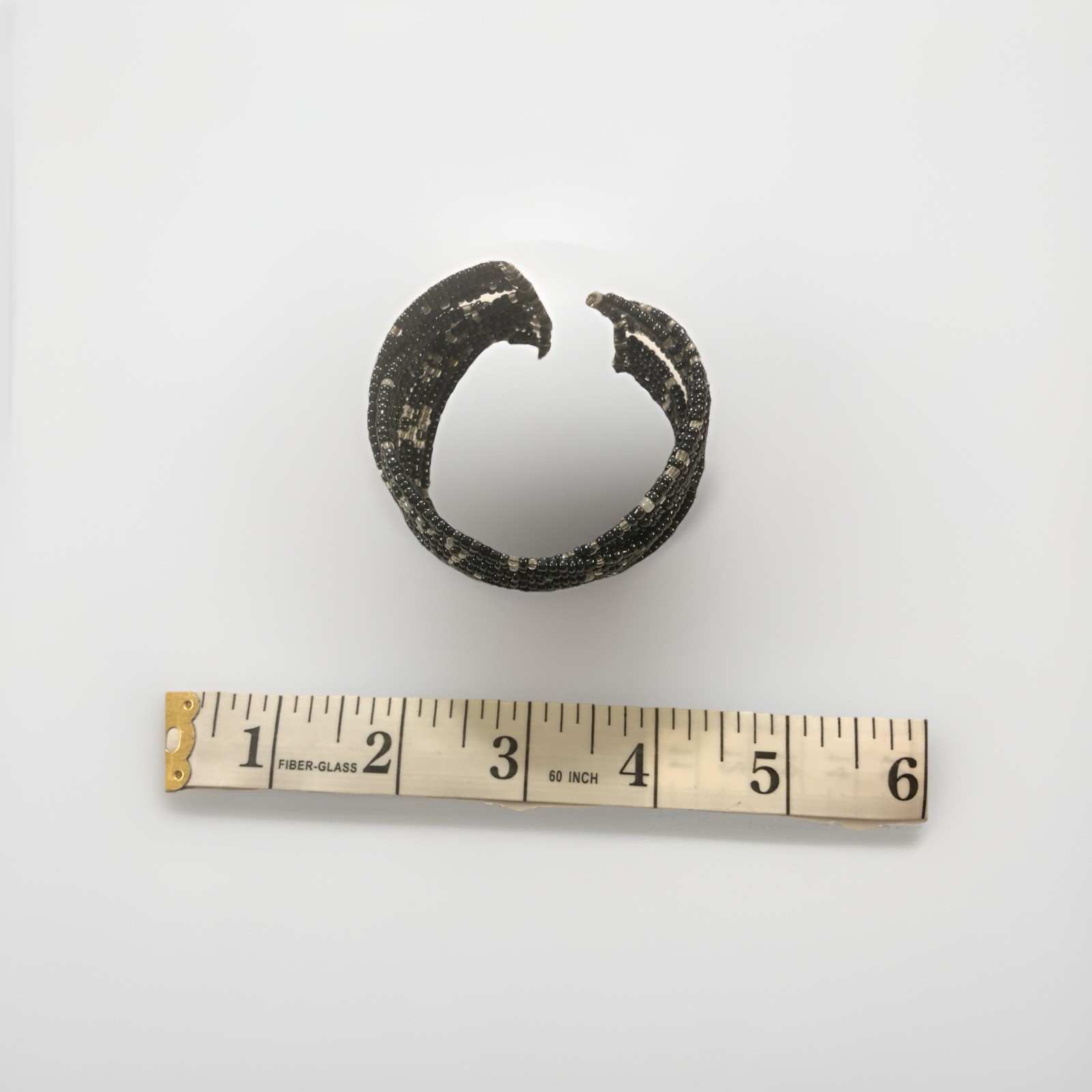 Beaded Statement Cuff Wrap Bracelet Boho Braided … - image 3