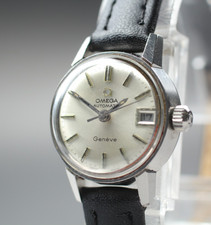1970 Near MINT OMEGA Geneve 21mm 566.002 Automatico Cal.684 Argento Donna Vin...