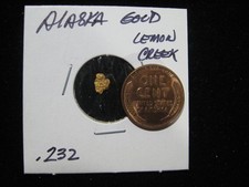 ALASKA GOLD  LEMON CREEK .232 GRAM 5763.53 per troy oz