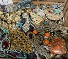 Vintage & Modern Some Signed Costume Jewelry Lot Full Small Priority Box # 158