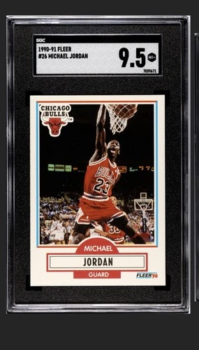 1990-91 Fleer - Michael Jordan #26 SGC 9.5 MT+ Chicago Bulls