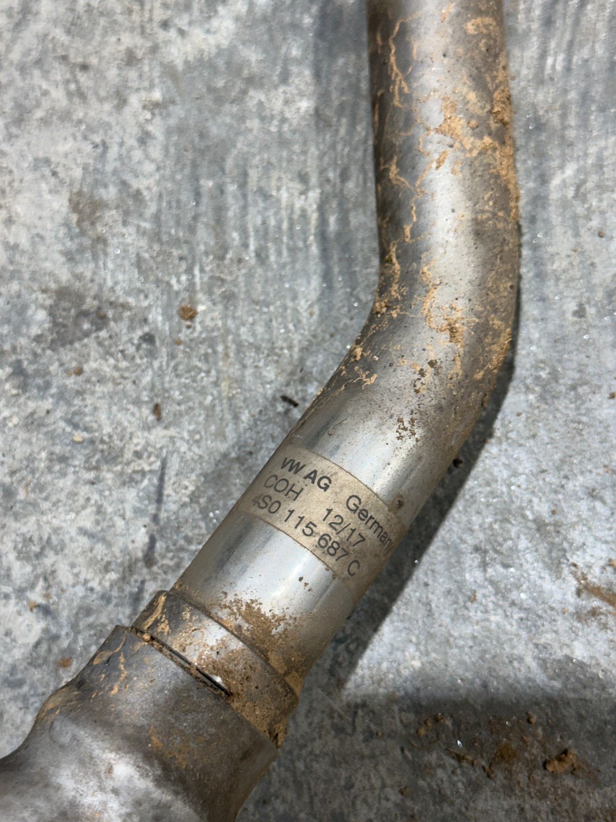 Audi R8 2017 Oil cooler line P/N 4S0115687