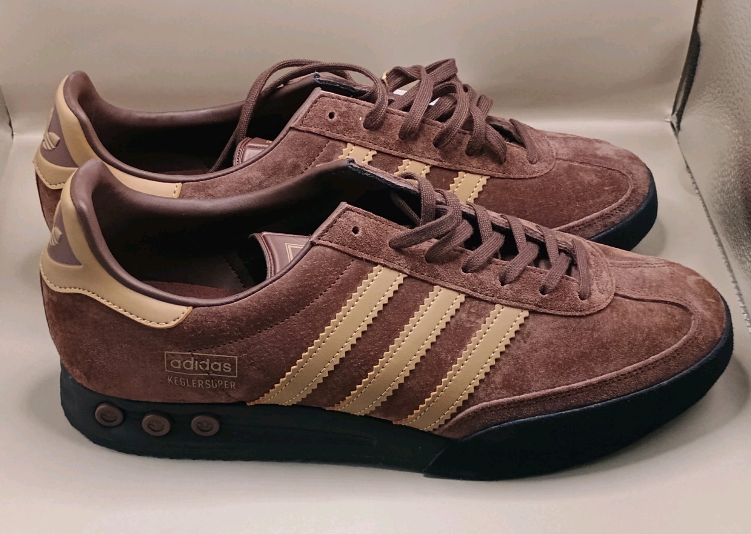 Adidas Kegler Super Brown Mesa Suede Trainer uk 11   JR0617 Please read notes image 2