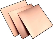Copper Sheet Plate 18/20/24 Gauge 200x300mm, 8" X 12", 0.5mm 0.8mm 1mm 2mm 3mm