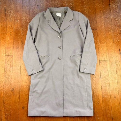 Agnès b., Vintage Agnes B Paris Beige Long Trench Coat Jacket Size 3 (uk 10 - 12)