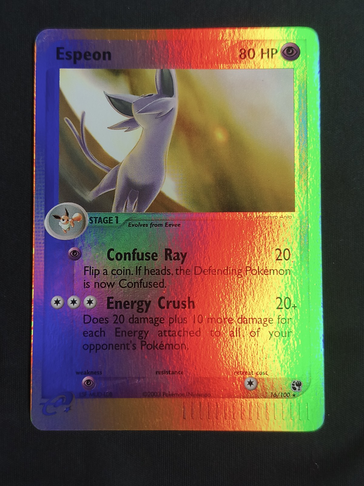 Pokemon TCG: 2003 EX Sandstorm Espeon 16/100 Reverse Holo NM