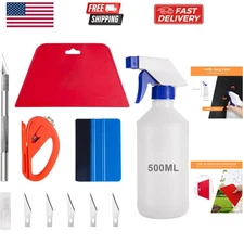 Window Tint Application Tools Kit, 5 Pcs Vehicle Glass Protective Film Instal...