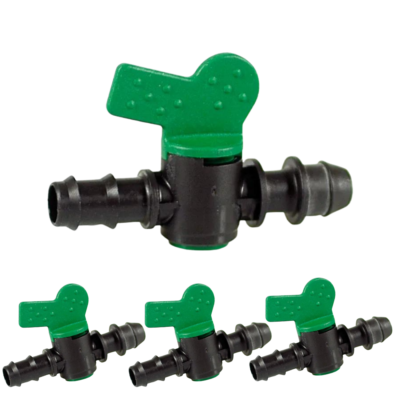 Mini Valvola A Cilindro Per Irrigazione A Goccia - Nero Made In Italy 10-16mm