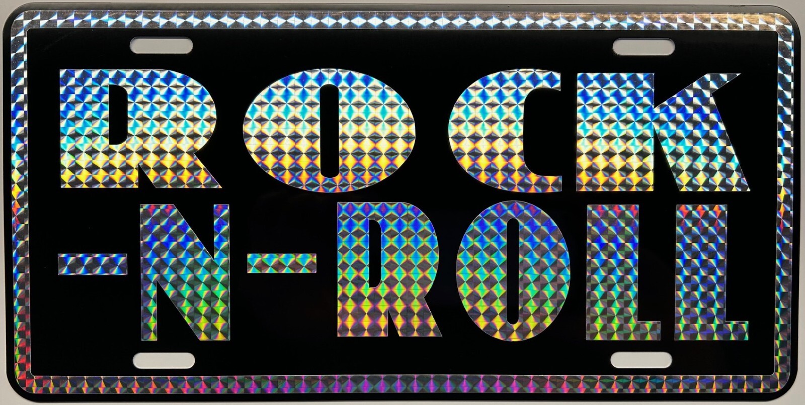 RETRO 1970'S PRISM METAL LICENSE PLATE ROCK-N-ROLL 70'S DAY 2 SPEED ...