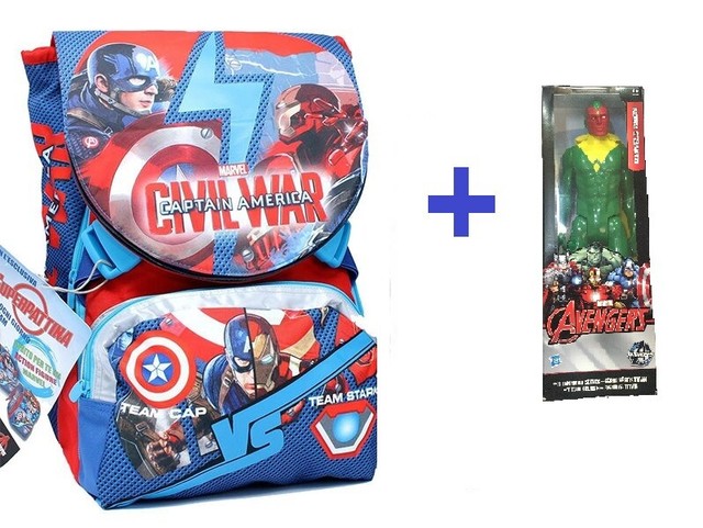 Zaino Seven Avengers Civil War Captain America | Acquisti Online su eBay