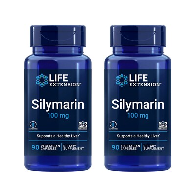Life Extension Silymarin Formula Supports Liver Health 90 Vegetarian Capsules  