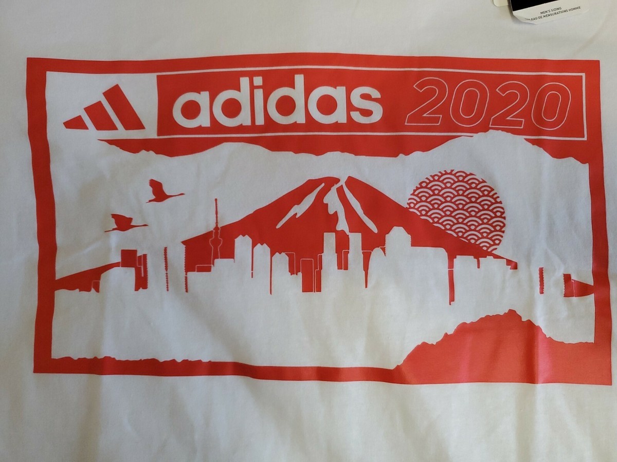 NEW Adidas 2020 MT.FUJI Tokyo Hoops Short Sleeve Tshirt SZ Large
