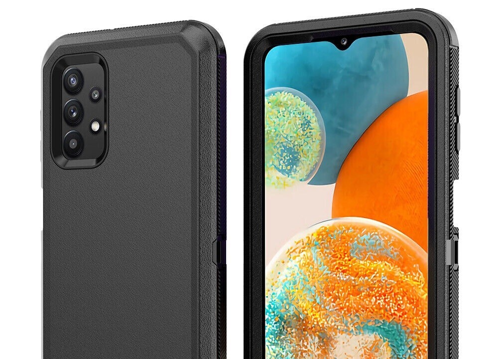 Shockproof Case For Galaxy S21 FE 5G with Belt Clip - Black