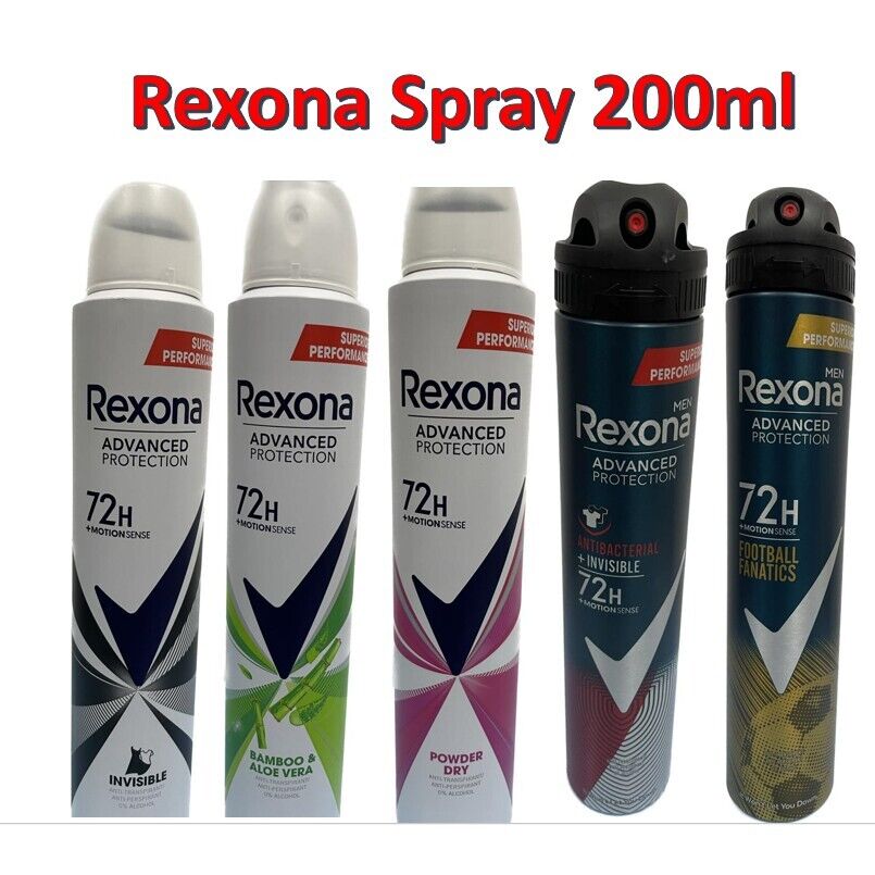 Pack of 3 ~ Rexona Advanced Protection 72H Anti-perspirant Body Spray –  200ml