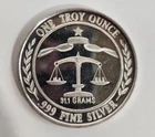 1983 Parliament Shield 1 oz 31.1 Grams 999 Fine Silver Round Proof Bullion Coin