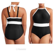 Women's Plus Size One Piece Elegant Swimsuit by TERRA  SKY  A8
