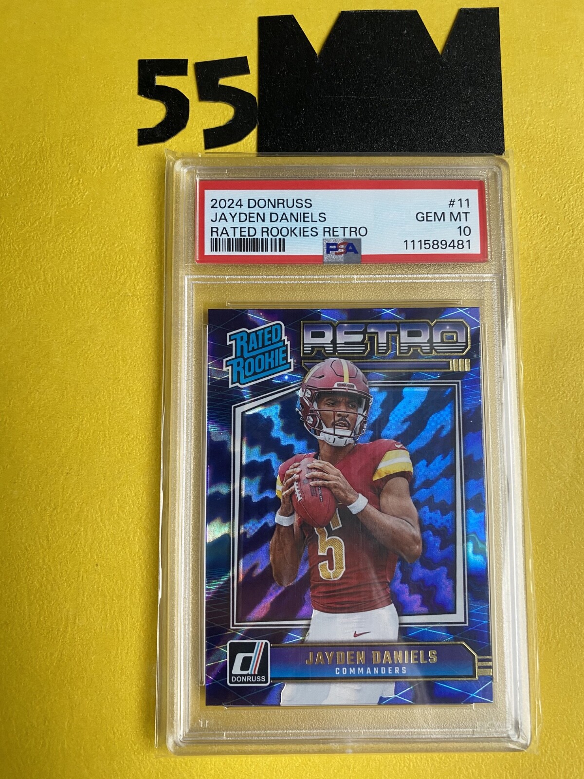 2024 Donruss Jayden Daniels NFL Rated Rookie Retro PSA 10 Washington Commanders