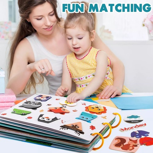 29 Newest Busy Book Themes - Activity Binder/Toys for Toddlers, Ideal for Early - Picture 7 of 9