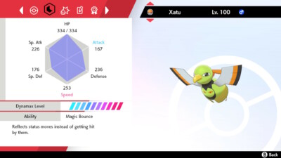 Pokemon Sword and Shield SWSH - Shiny 6IV Max EV Battle-Ready Xatu