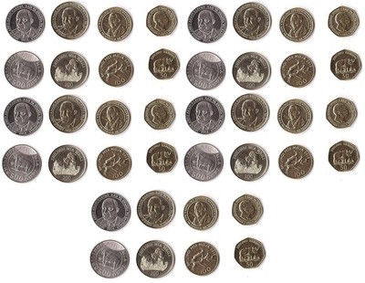 tanzania 10 pcs x set 4 coins 50 100 200 500 shilingi 2014 2015 unc ebay