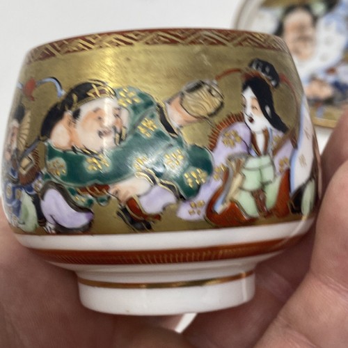 Antique Japanese Satsuma Tea Cup and Saucer - Picture 13 of 15