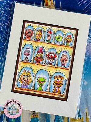 2025 Disney Parks David Buckley The Muppets Show Kermit Piggy Mini Print 6x8 