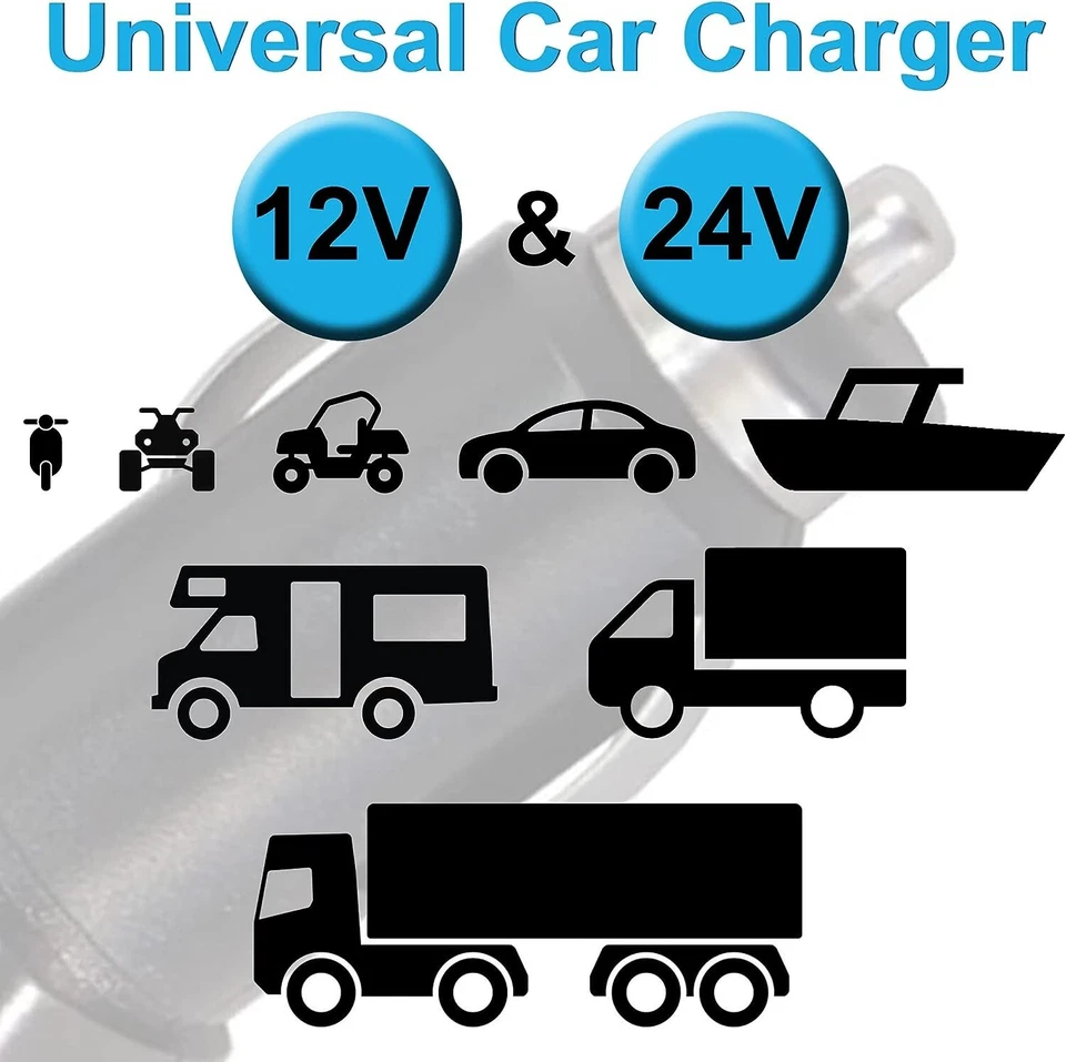 HQRP Auto Ladegerät für Coby Kyros MID7046 MID7047/MID7047-4 7 " 7.0-Inch Tablet - Bild 3 von 4