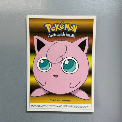 Dunkin Boomer Pokemon Karten Sticker  # 39 Pummeluff Vintage 2000