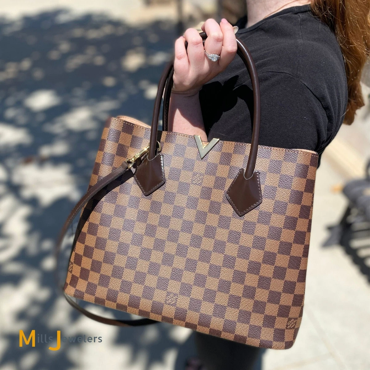 Louis Vuitton Damier Ebene Kensington Handbag