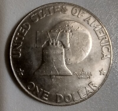 1776-1976 D Eisenhower Liberty Bell Moon TYPE 1 One Dollar US