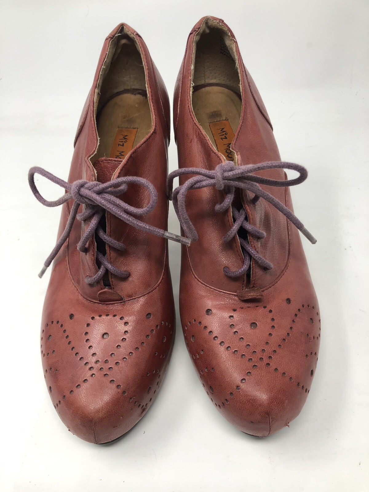 SAOLA Oxford stringati Miz Mooz Fly Bordeaux taglia 7 5 made in Portugal spedizione gratuita