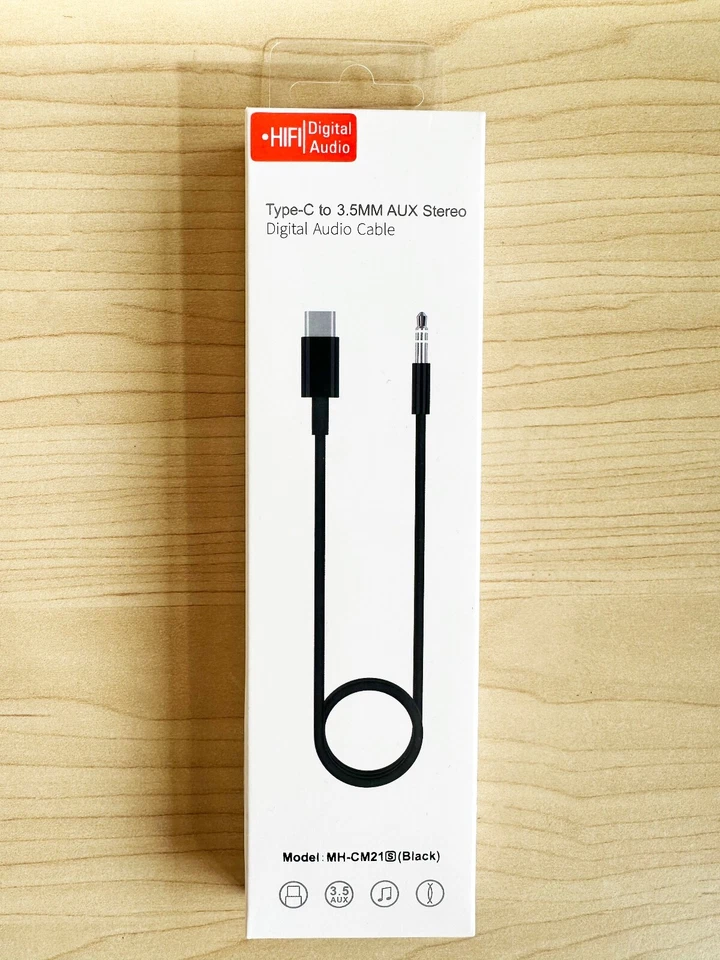 Adaptador de cable de audio USB-C a AUX 3,5 mm Galaxy S21 S22 Ultra Plus Note 8 9 10 11 Foto 2 de 2